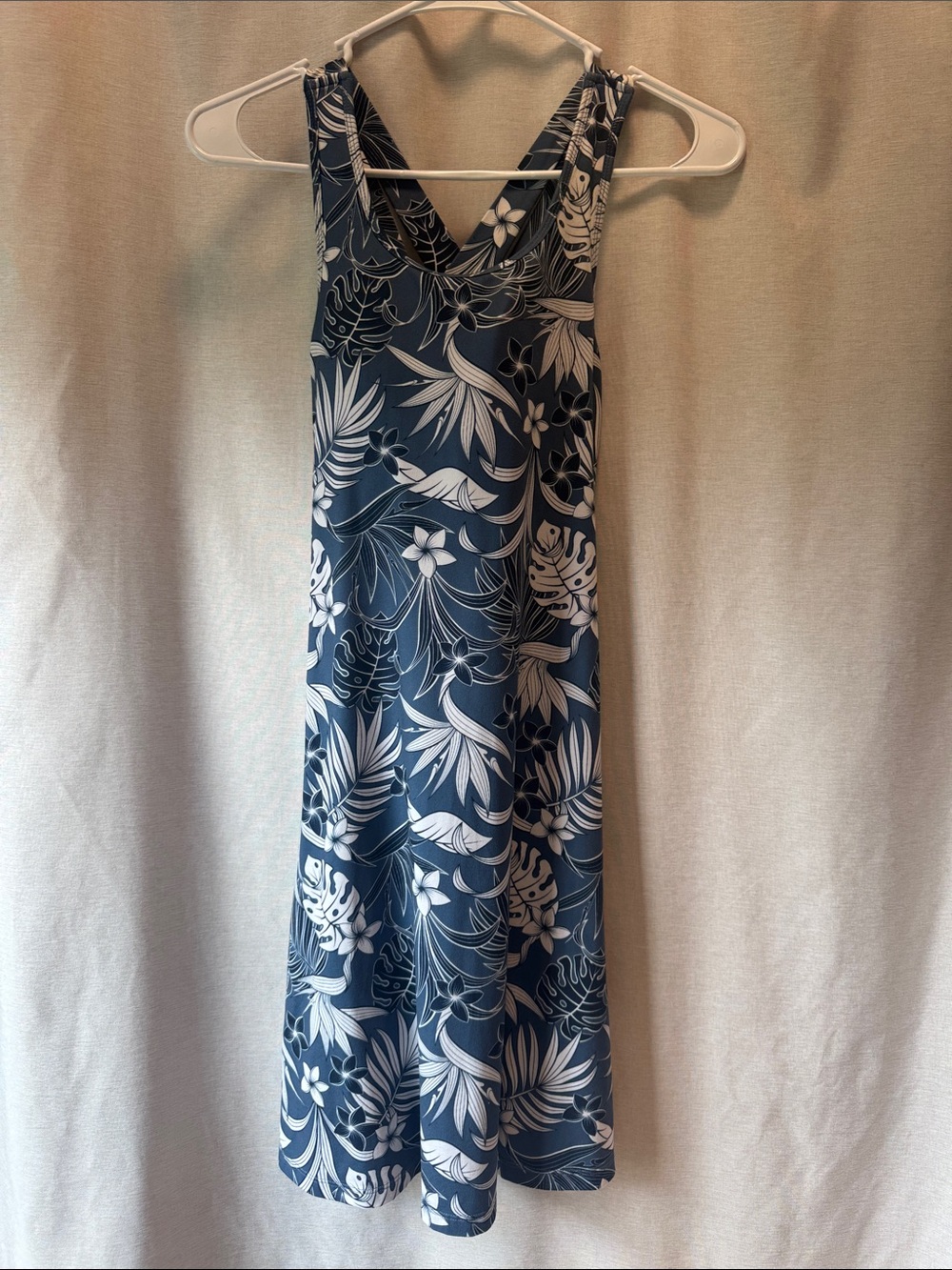 Navy Floral Athletic Dress XS